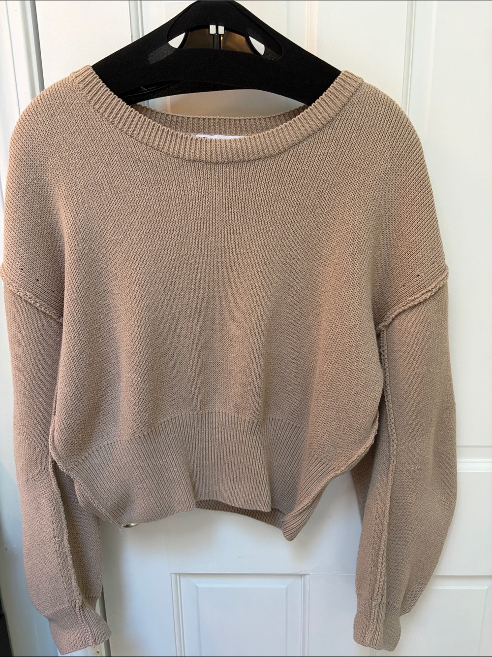 Zara Taupe Crewneck Sweater